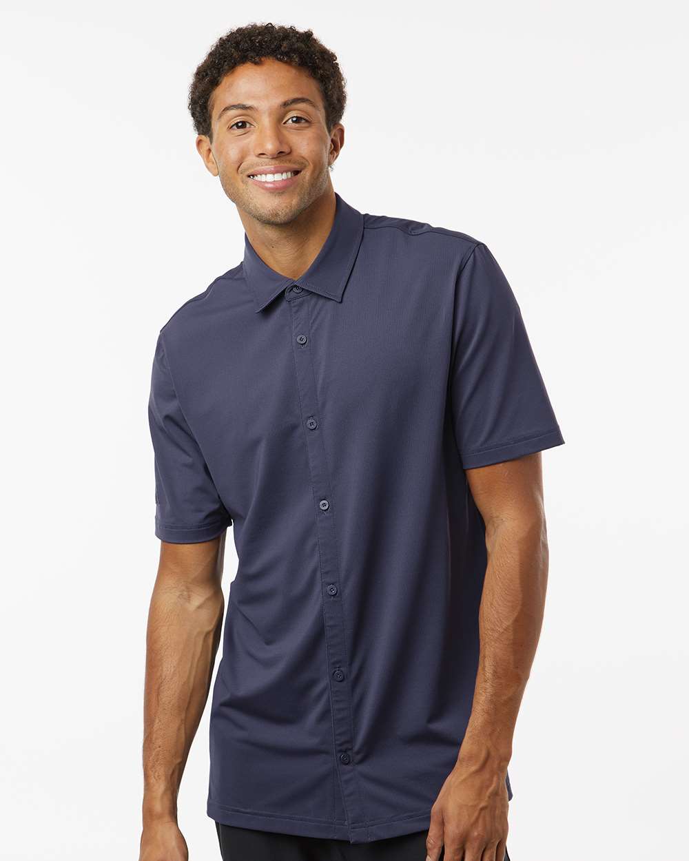 Adidas-A595-Button Down Short Sleeve Shirt - Image 17