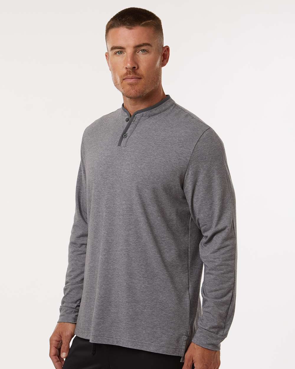 Adidas-A597-Henley Long Sleeve Tee - Image 18