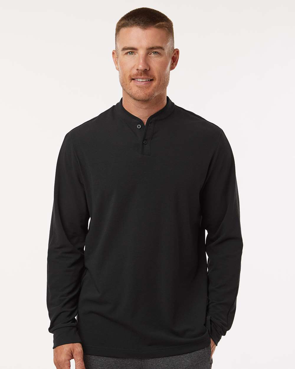 Adidas-A597-Henley Long Sleeve Tee - Image 5