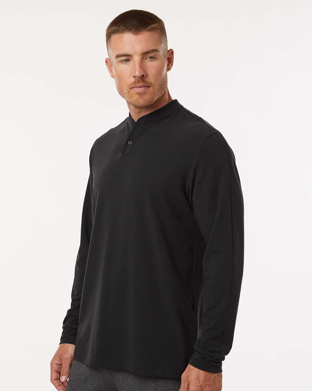 Adidas-A597-Henley Long Sleeve Tee - Image 6