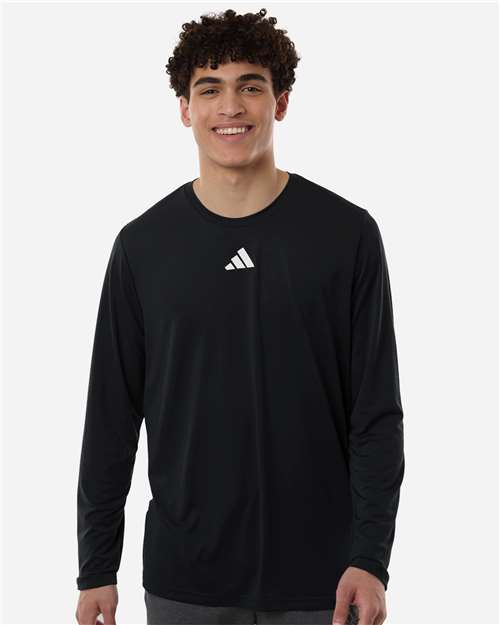 Adidas-AT104-Men's Pregame Long Sleeve T-Shirt - Image 4
