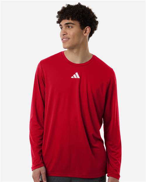 Adidas-AT104-Men's Pregame Long Sleeve T-Shirt - Image 7