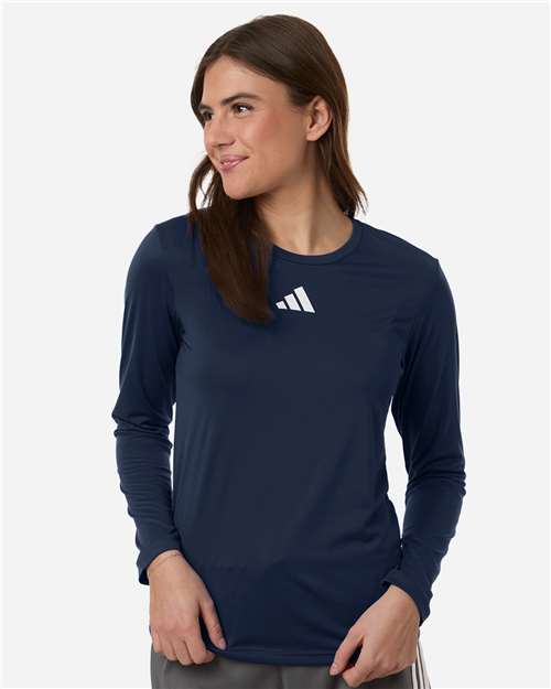Adidas-AT105-Women's Pregame Long Sleeve T-Shirt - Image 3
