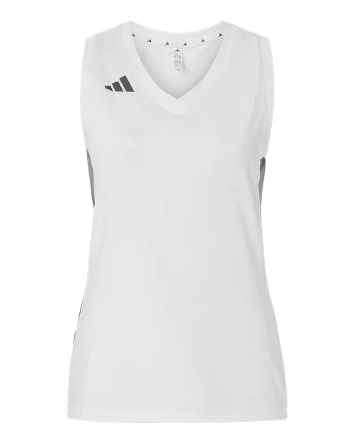 Adidas-AT120-Women's Quickset V-Neck Sleeveless Jersey - Image 3