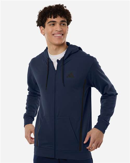 Adidas-AT208-Men's Game & Go Fleece Full-Zip Hooded Sweatshirt - Image 11