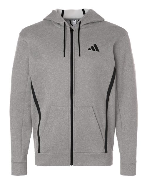 Adidas-AT208-Men's Game & Go Fleece Full-Zip Hooded Sweatshirt - Image 3