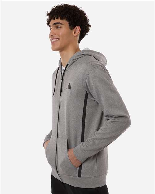 Adidas-AT208-Men's Game & Go Fleece Full-Zip Hooded Sweatshirt - Image 9