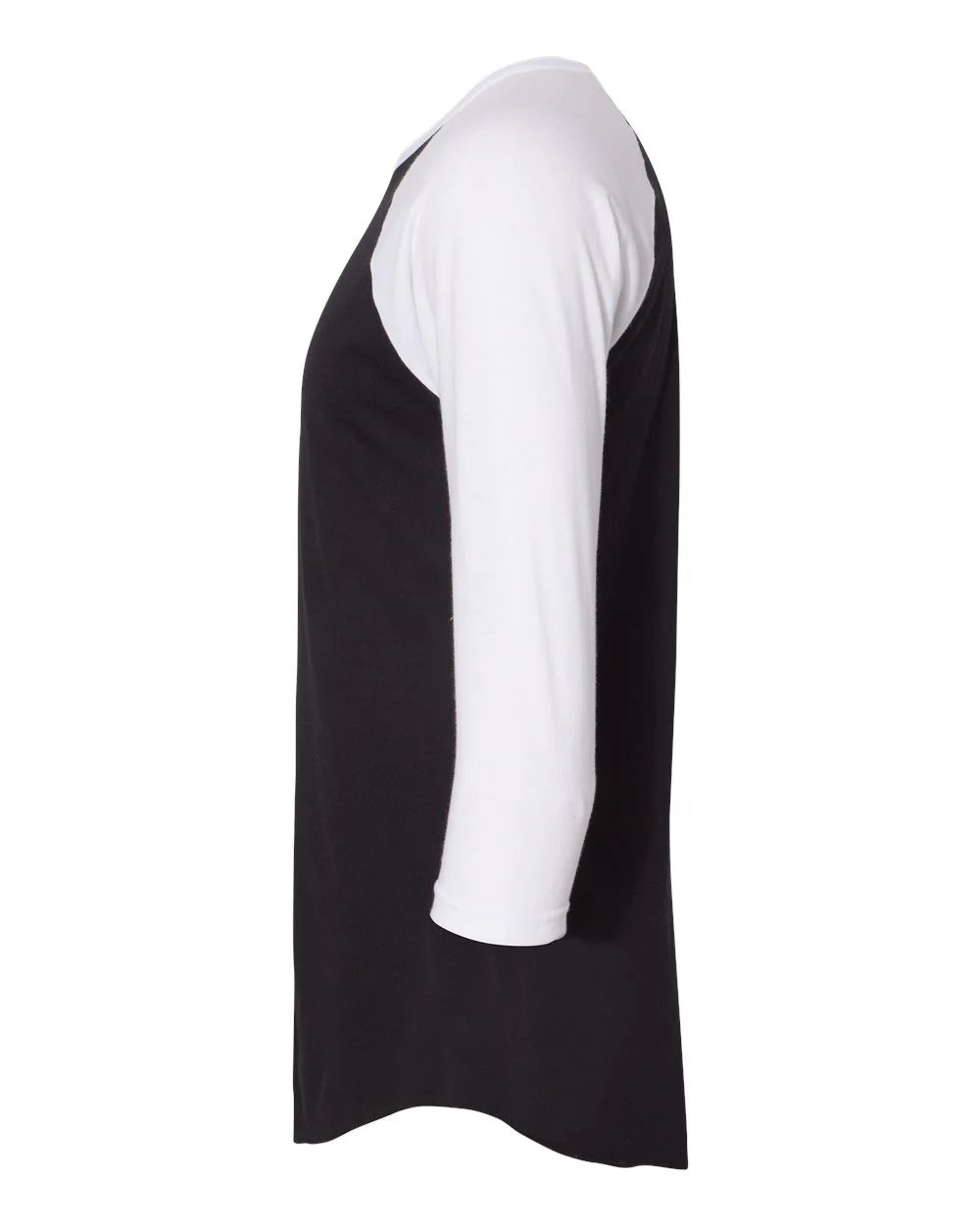 American Apparel-BB453W-50/50 Raglan Three-Quarter Sleeve Tee - Image 4