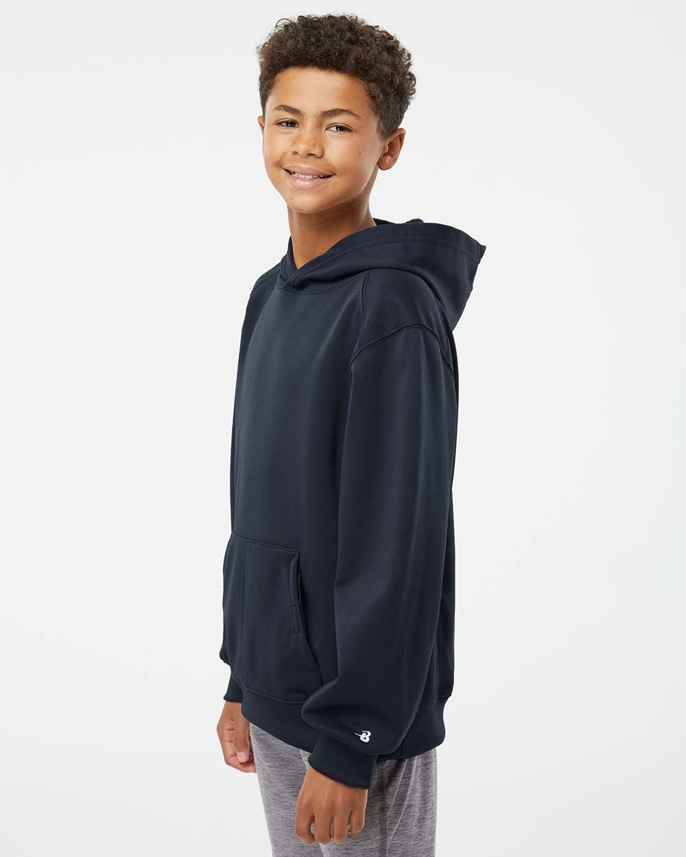 Badger-2454-Youth Performance Fleece Hooded Sweatshirt - Image 9
