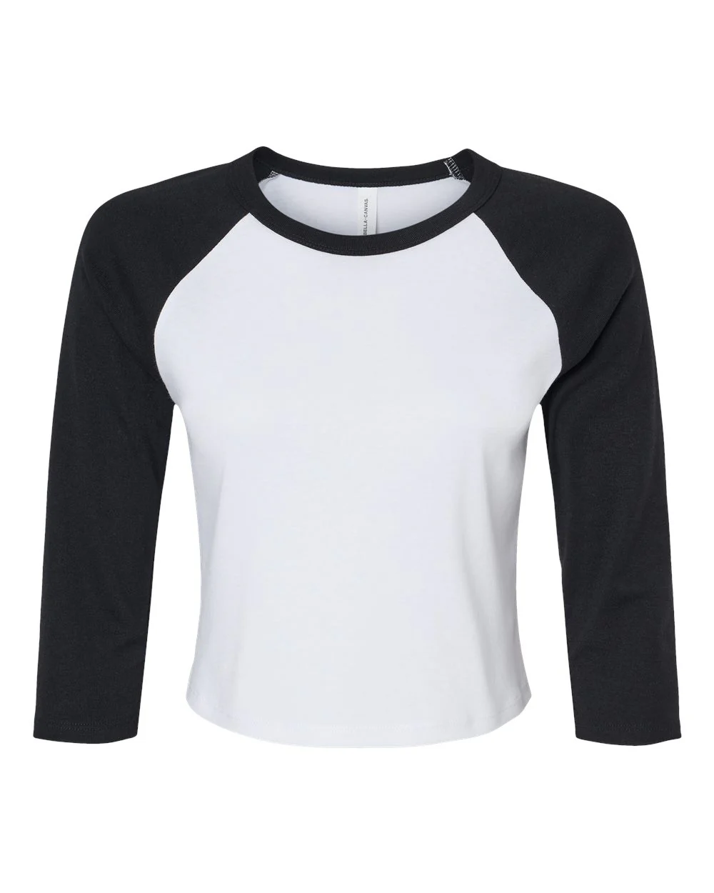 BELLA + CANVAS-1200-Women's Micro Rib 3/4 Raglan Sleeve Baby Tee - Image 14