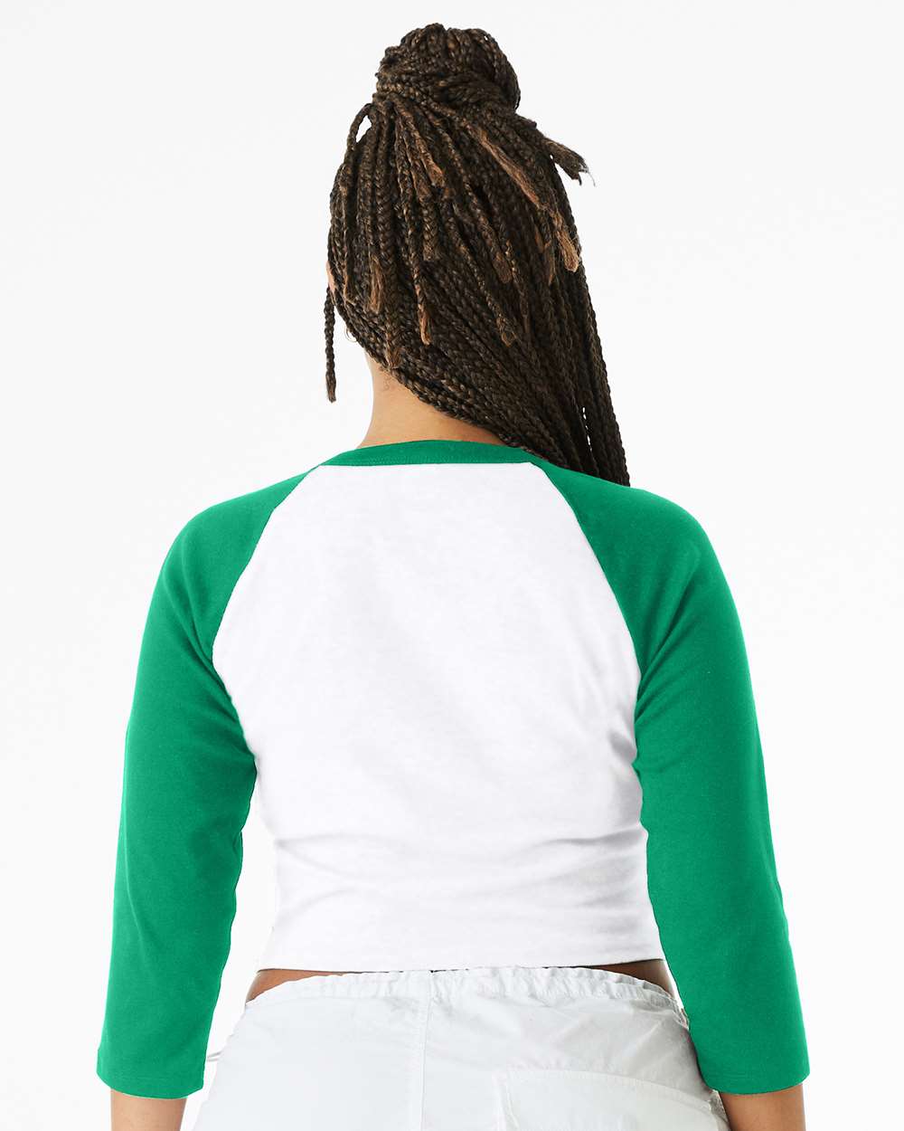 BELLA + CANVAS-1200-Women's Micro Rib 3/4 Raglan Sleeve Baby Tee - Image 25