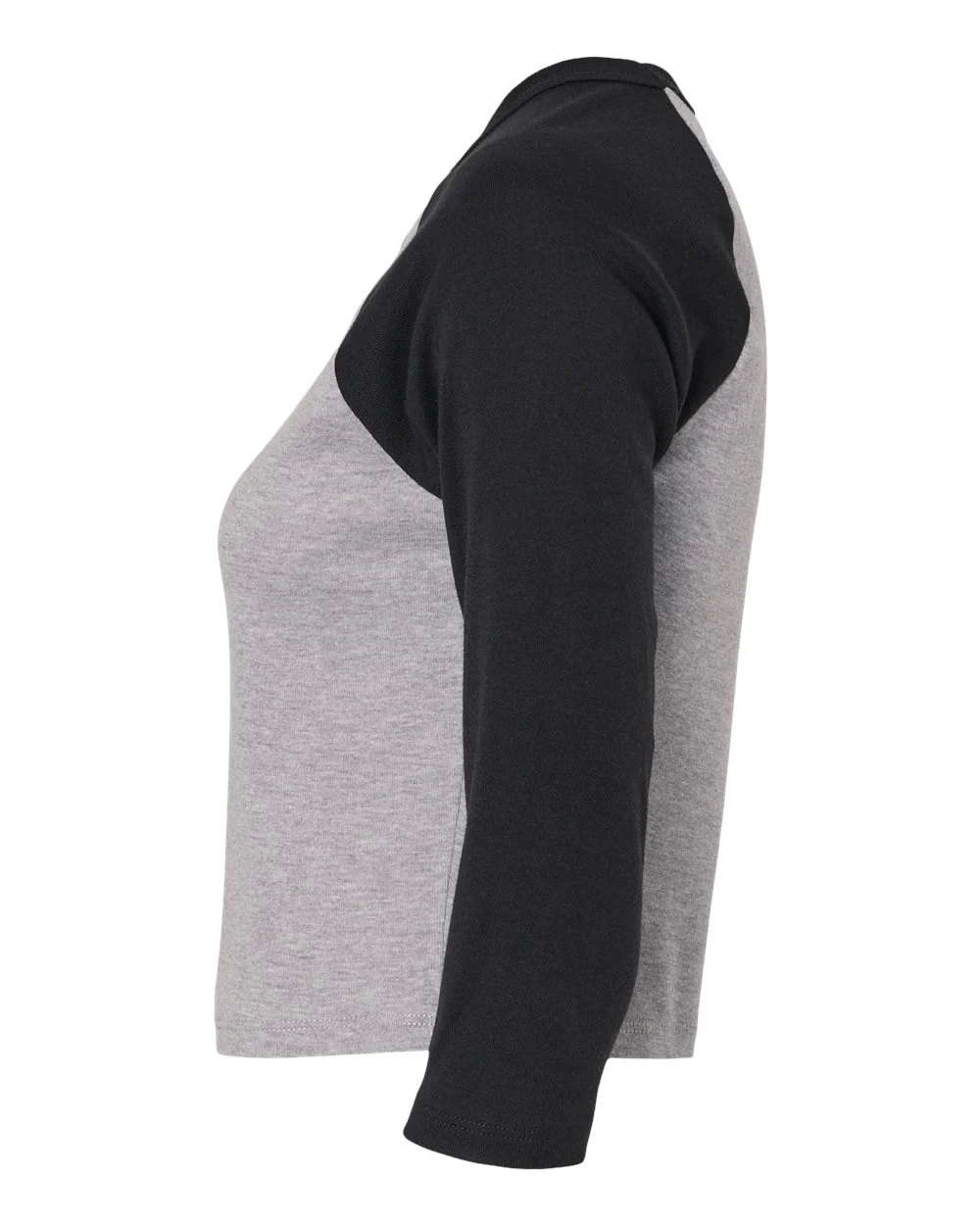 BELLA + CANVAS-1200-Women's Micro Rib 3/4 Raglan Sleeve Baby Tee - Image 4