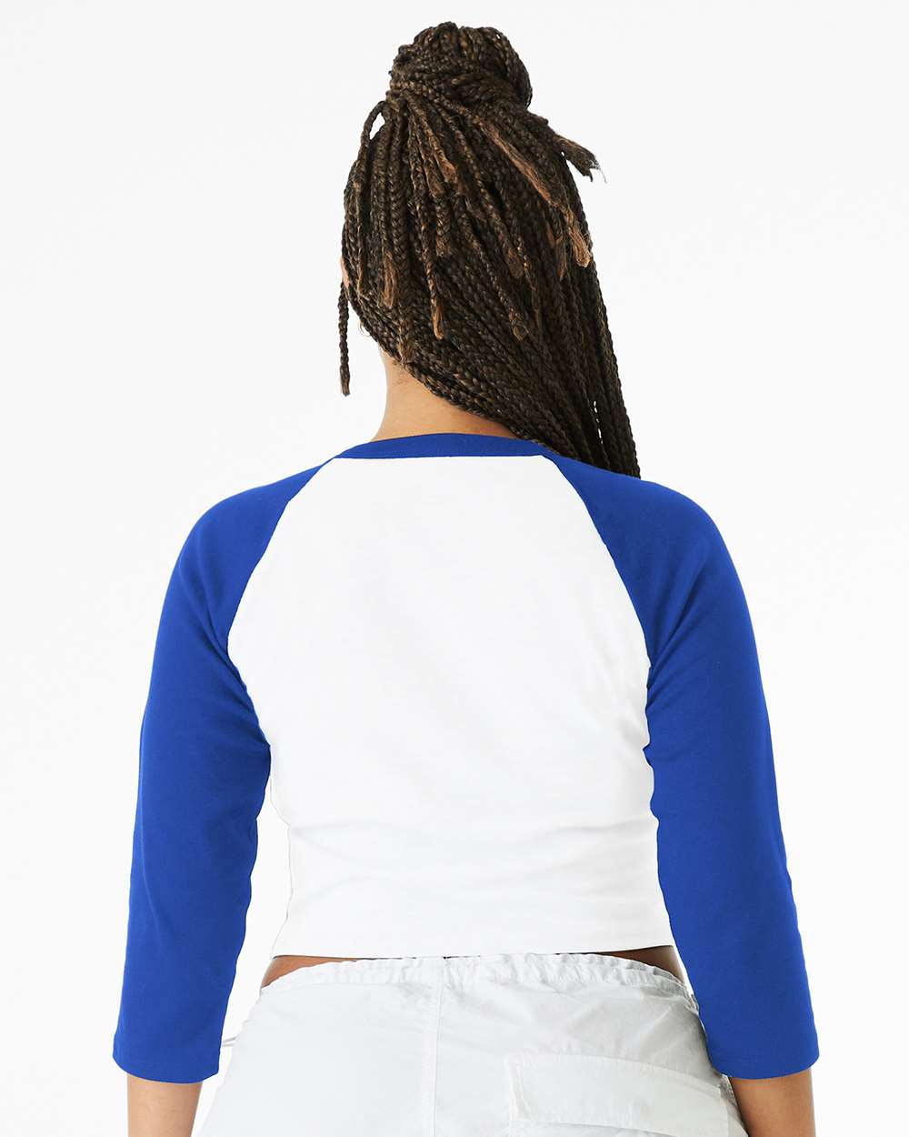 BELLA + CANVAS-1200-Women's Micro Rib 3/4 Raglan Sleeve Baby Tee - Image 43