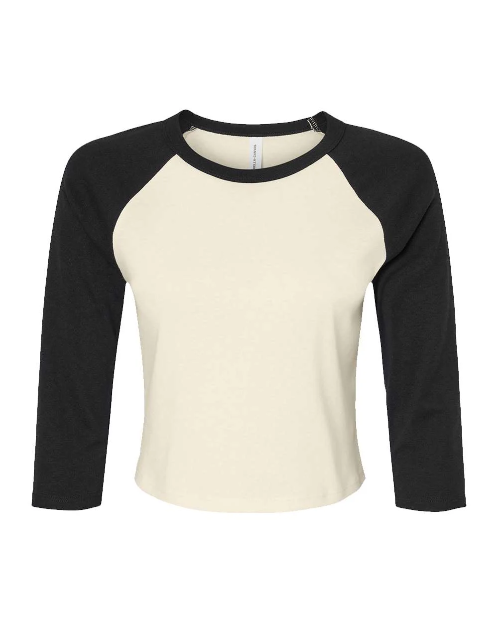 BELLA + CANVAS-1200-Women's Micro Rib 3/4 Raglan Sleeve Baby Tee - Image 8