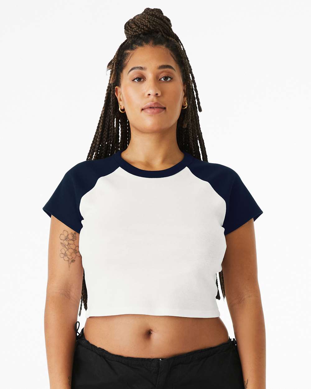 BELLA + CANVAS-1201-Women's Micro Rib Raglan Baby Tee - Image 29