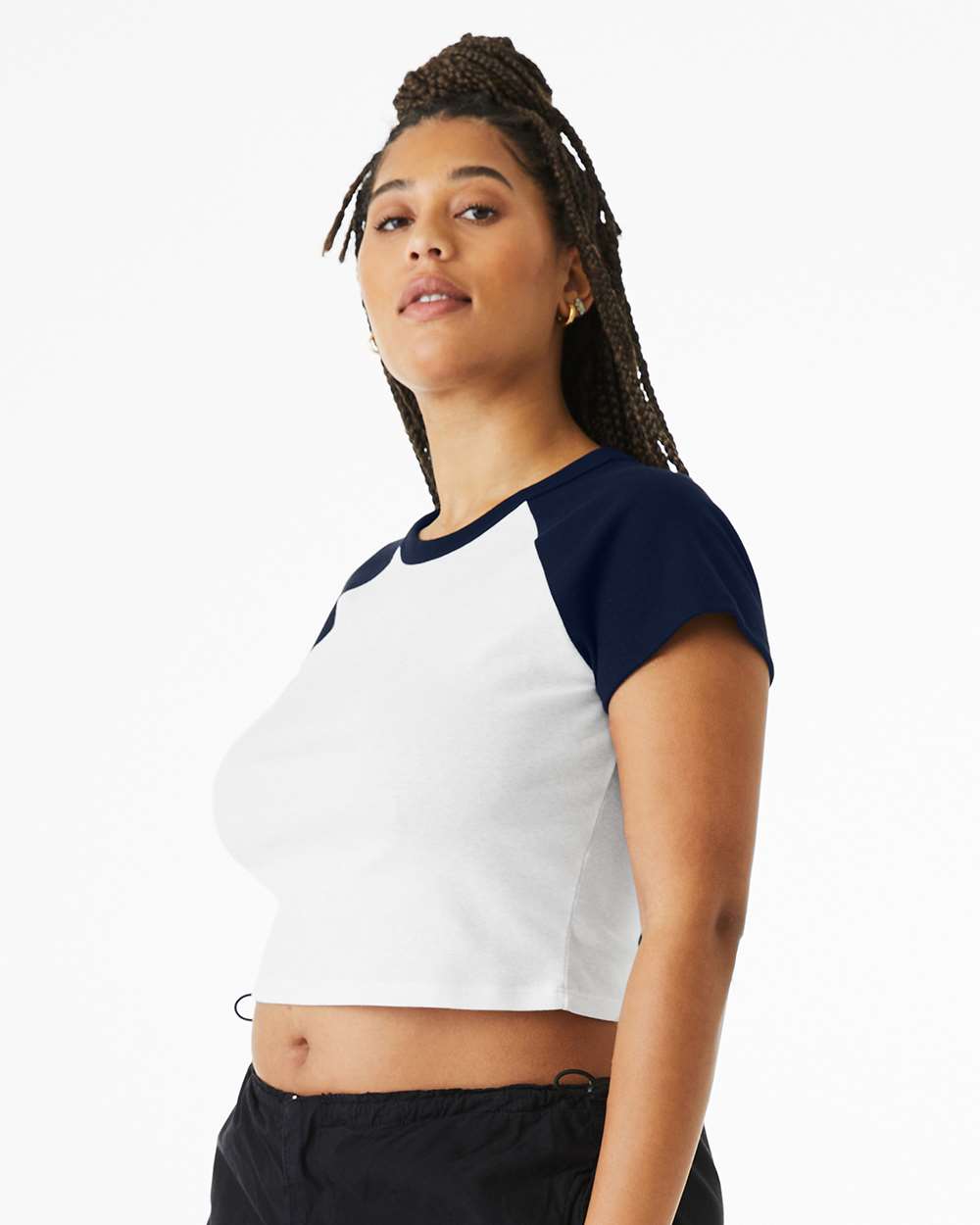 BELLA + CANVAS-1201-Women's Micro Rib Raglan Baby Tee - Image 30