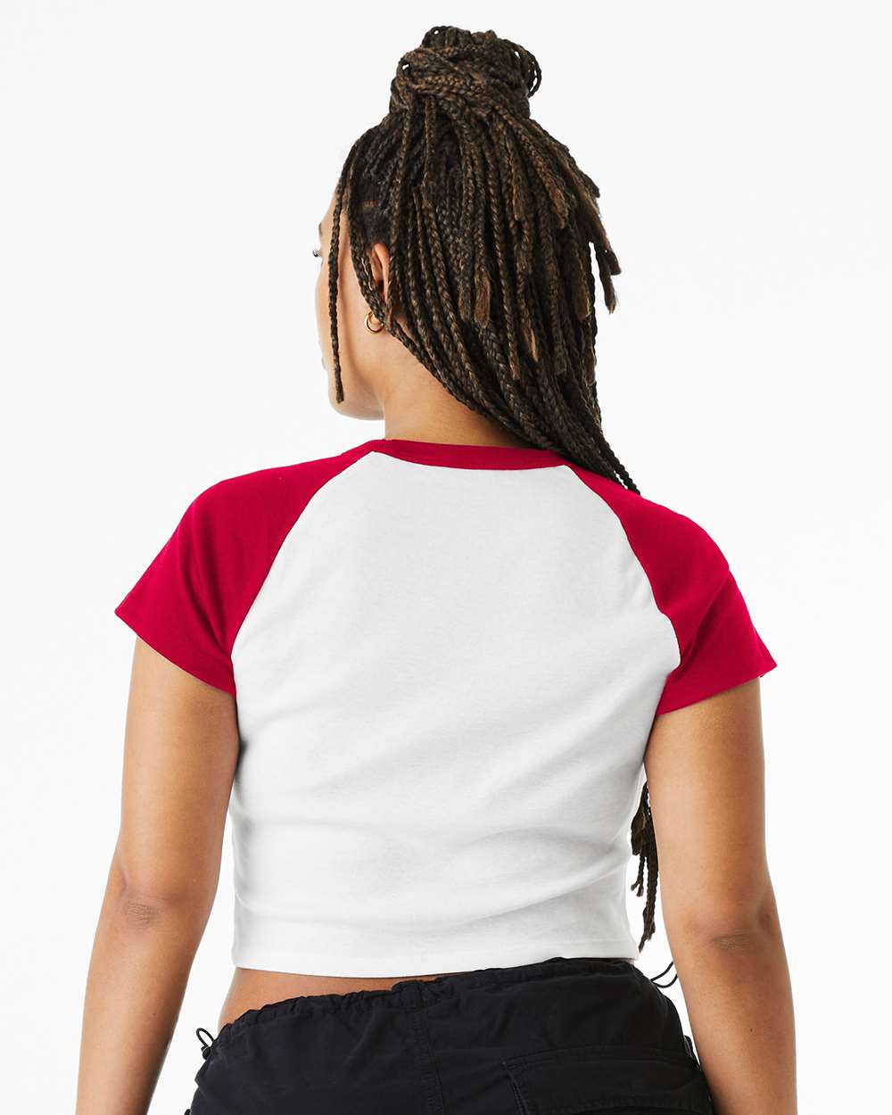 BELLA + CANVAS-1201-Women's Micro Rib Raglan Baby Tee - Image 43