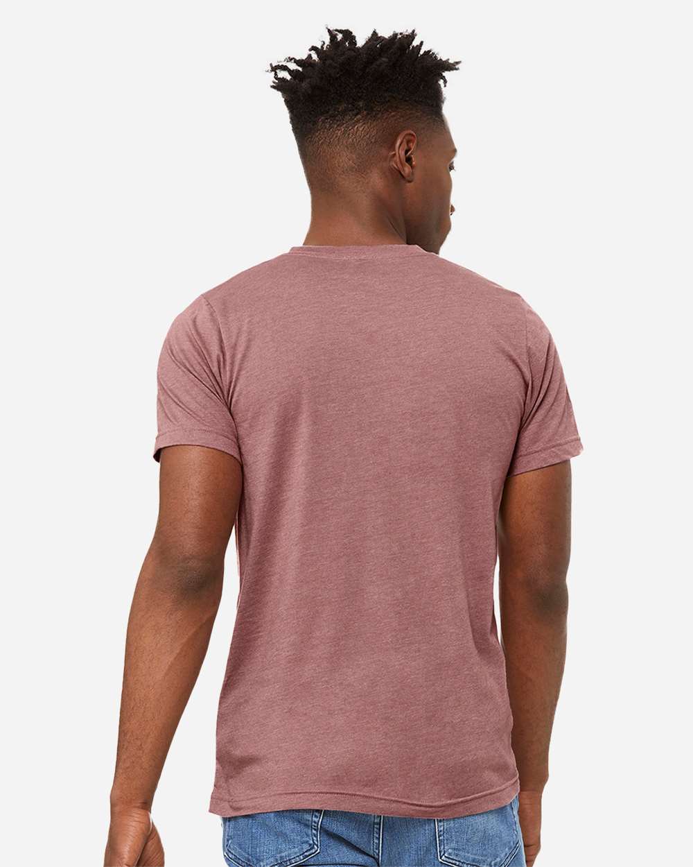 BELLA + CANVAS-3005CVC-Heather CVC V-Neck Tee - Image 43