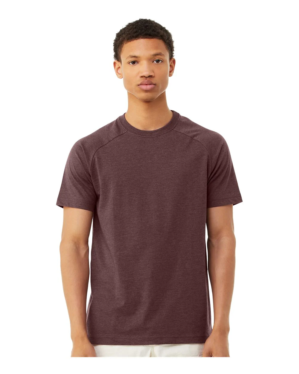 BELLA + CANVAS-3201-Heather CVC Raglan Tee - Image 26