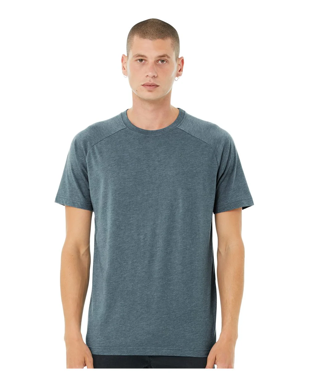 BELLA + CANVAS-3201-Heather CVC Raglan Tee - Image 38