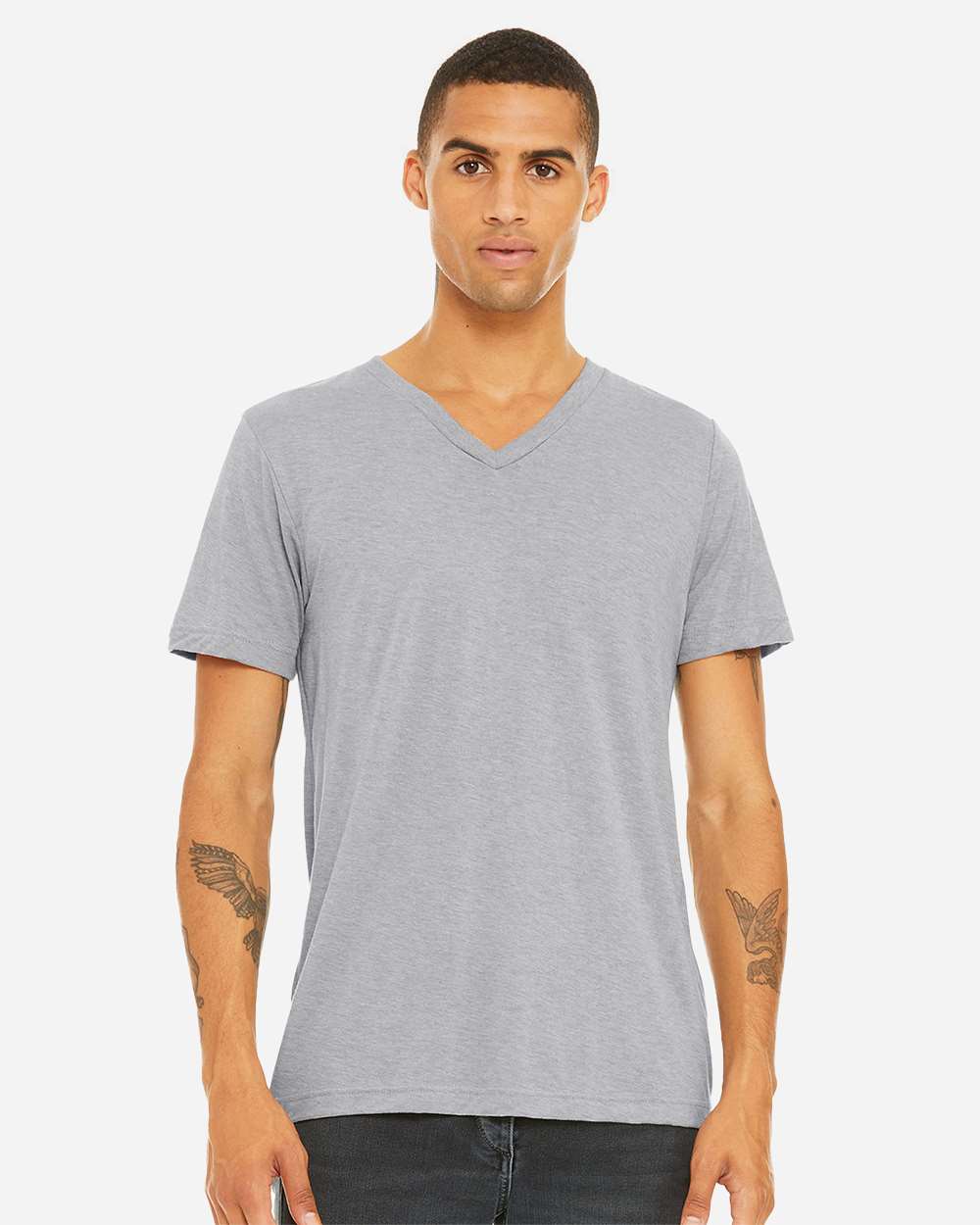 BELLA + CANVAS-3415-Triblend V-Neck Short Sleeve Tee - Image 11