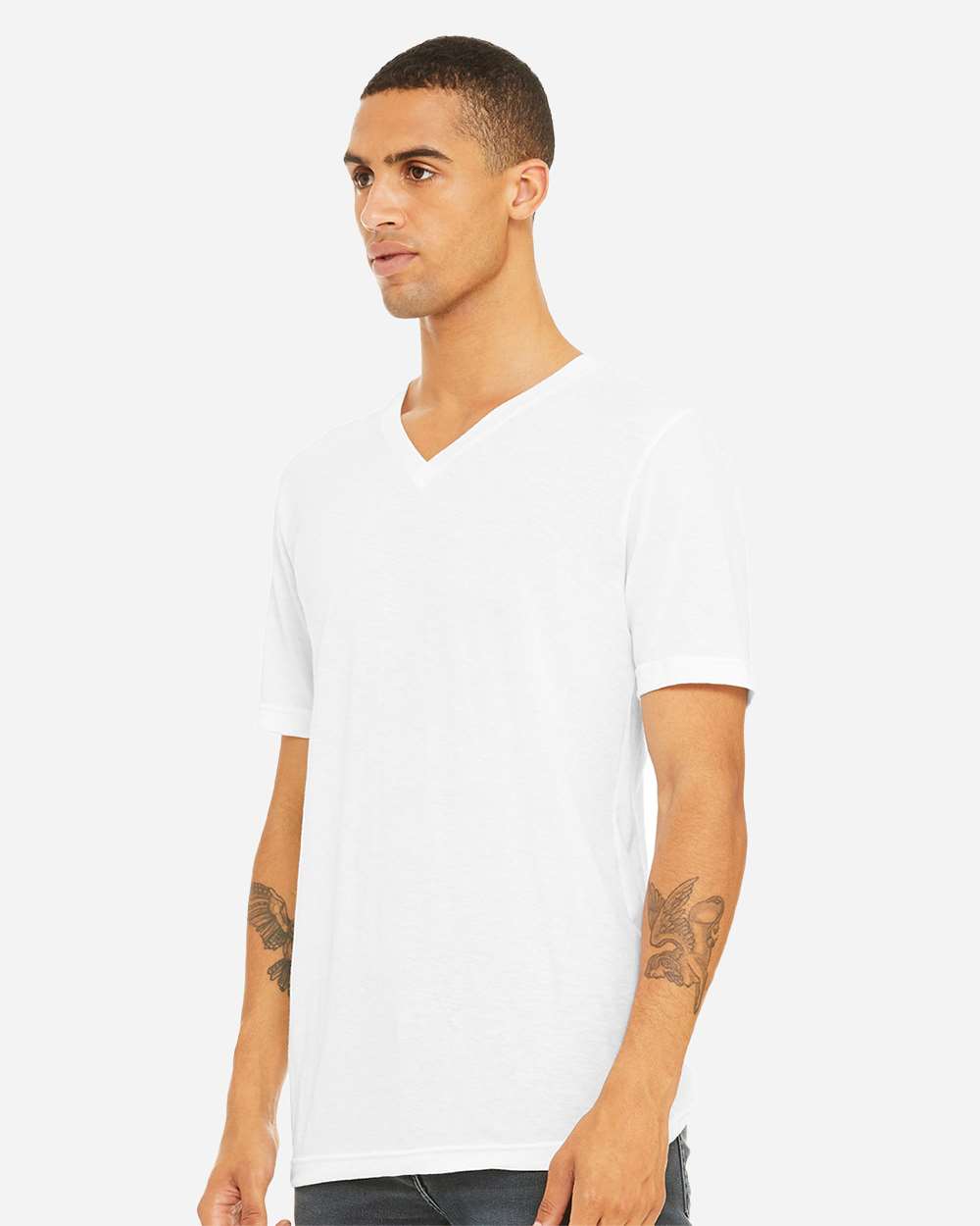 BELLA + CANVAS-3415-Triblend V-Neck Short Sleeve Tee - Image 67