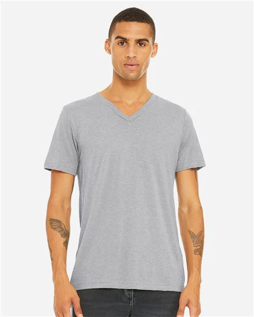 BELLA + CANVAS-3415-Triblend V-Neck Short Sleeve Tee - Image 87
