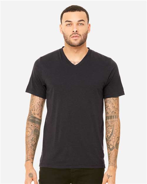 BELLA + CANVAS-3415-Triblend V-Neck Short Sleeve Tee - Image 96