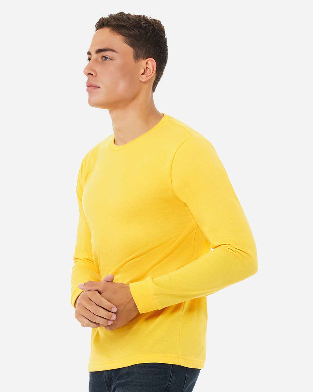 BELLA + CANVAS-3501CVC-Heather CVC Long Sleeve Tee - Image 144