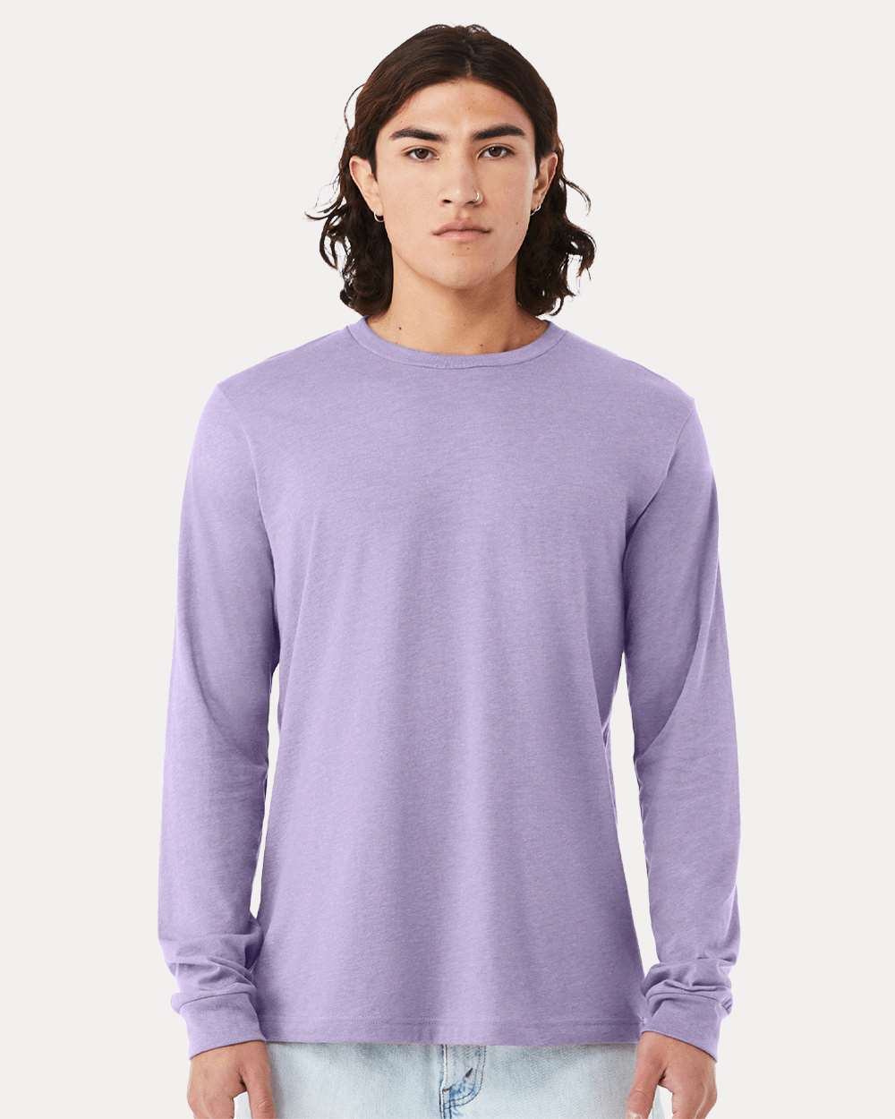 BELLA + CANVAS-3501CVC-Heather CVC Long Sleeve Tee - Image 41