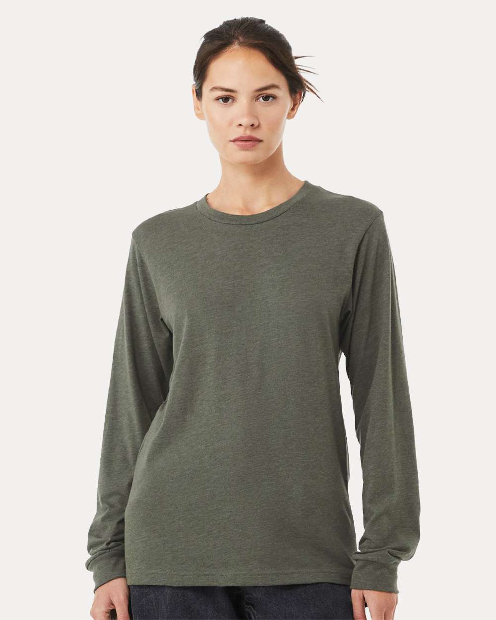BELLA + CANVAS-3501CVC-Heather CVC Long Sleeve Tee - Image 86