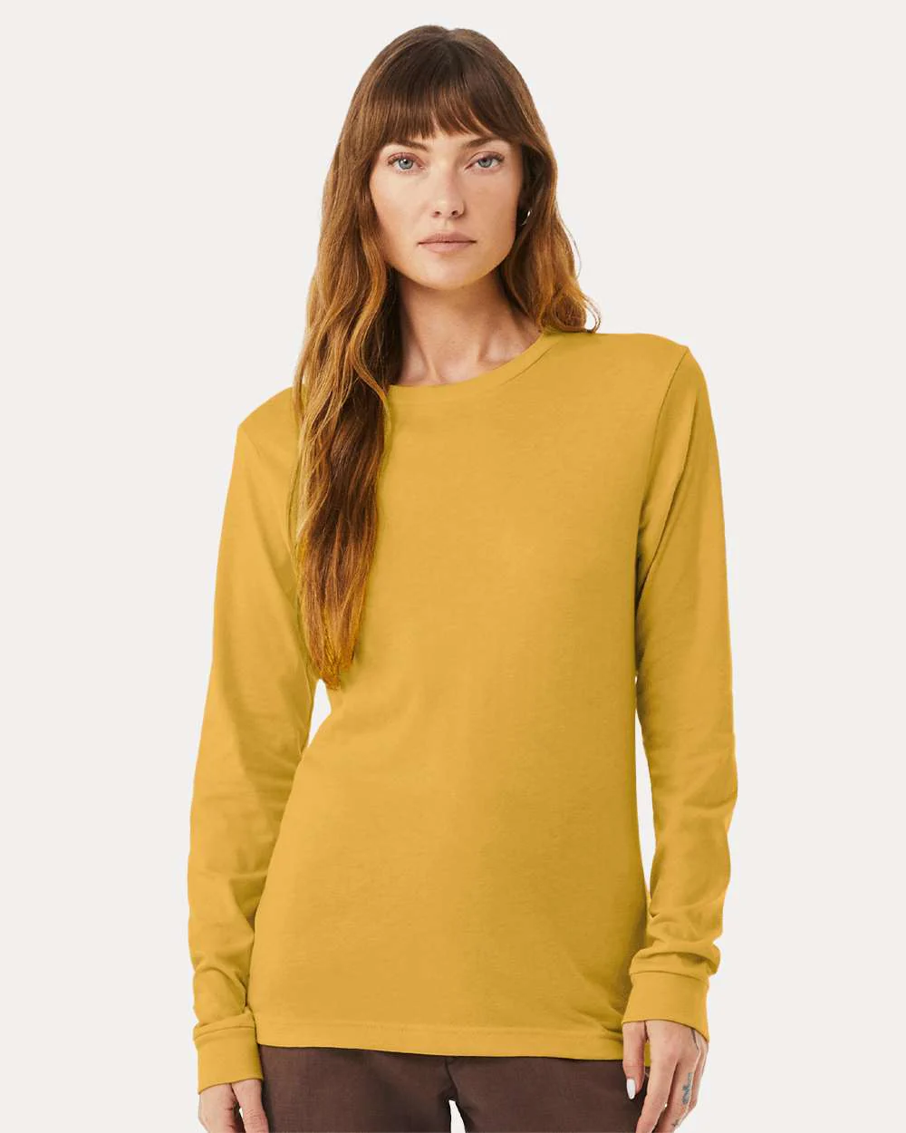 BELLA + CANVAS-3501CVC-Heather CVC Long Sleeve Tee - Image 92