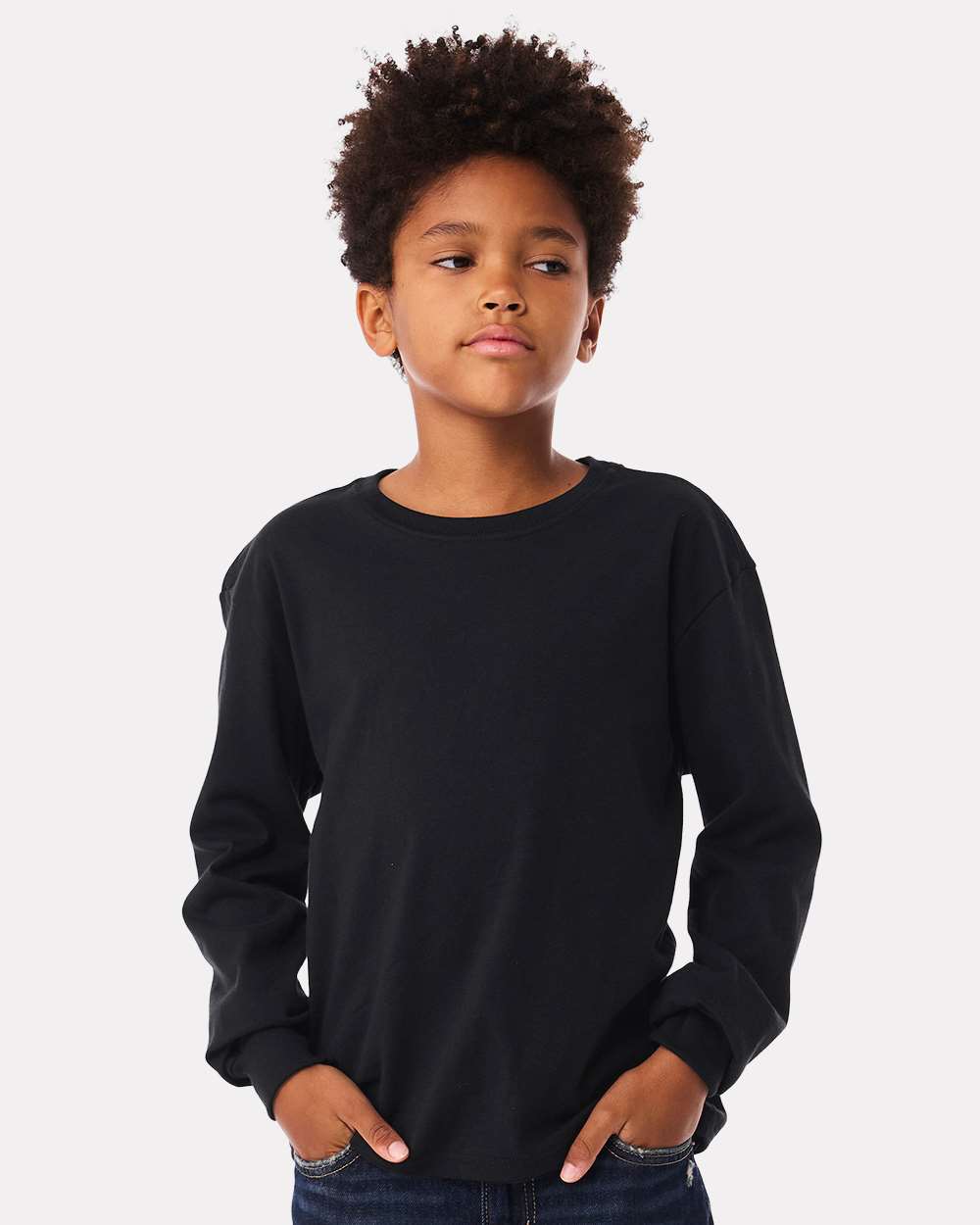 BELLA + CANVAS-3511Y-Youth 6oz. Heavyweight Long Sleeve Tee - Image 11