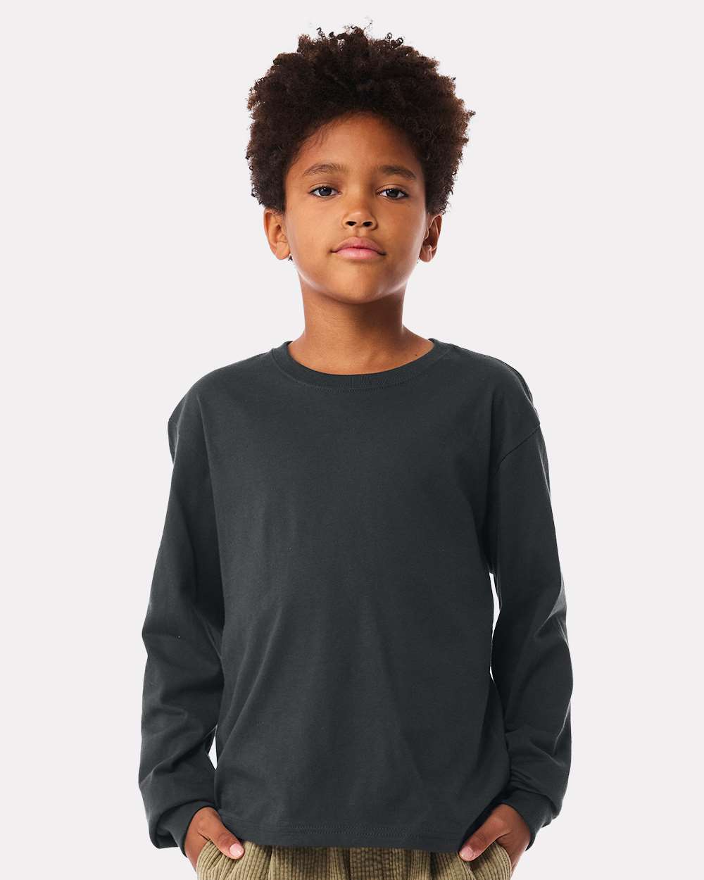 BELLA + CANVAS-3511Y-Youth 6oz. Heavyweight Long Sleeve Tee - Image 17