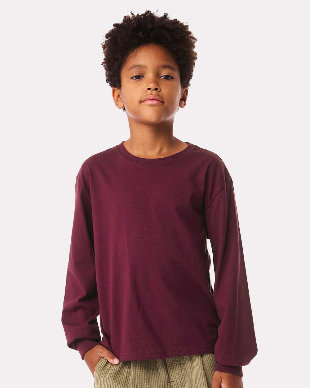 BELLA + CANVAS-3511Y-Youth 6oz. Heavyweight Long Sleeve Tee - Image 29
