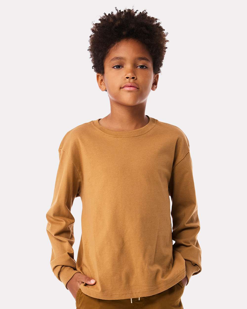BELLA + CANVAS-3511Y-Youth 6oz. Heavyweight Long Sleeve Tee - Image 53