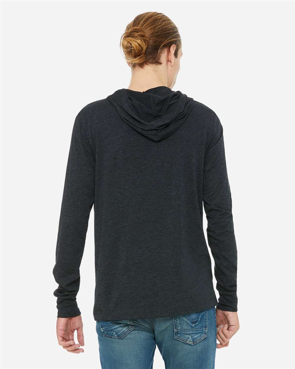 BELLA + CANVAS-3512-Jersey Hooded Long Sleeve Tee - Image 10