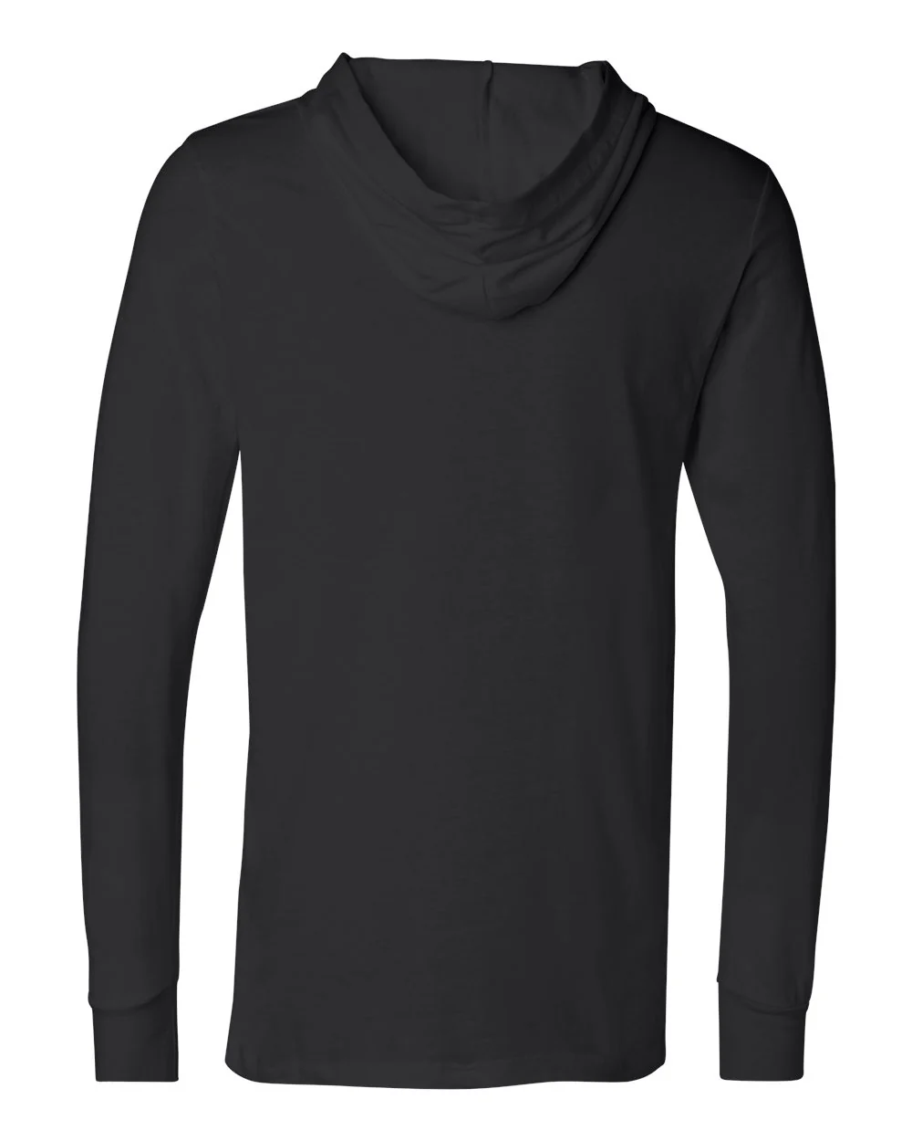 BELLA + CANVAS-3512-Jersey Hooded Long Sleeve Tee - Image 3