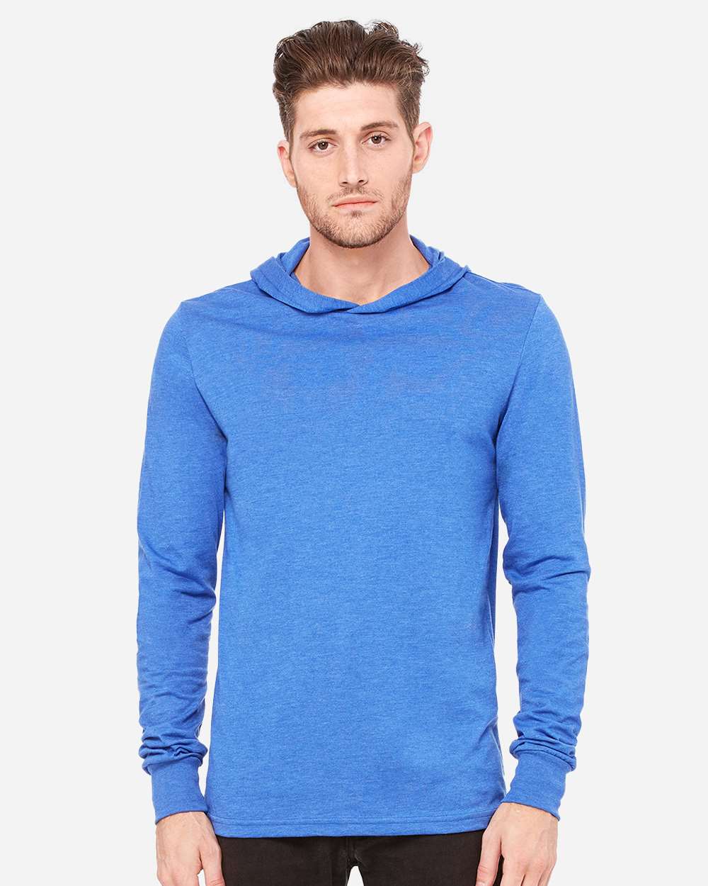 BELLA + CANVAS-3512-Jersey Hooded Long Sleeve Tee - Image 32