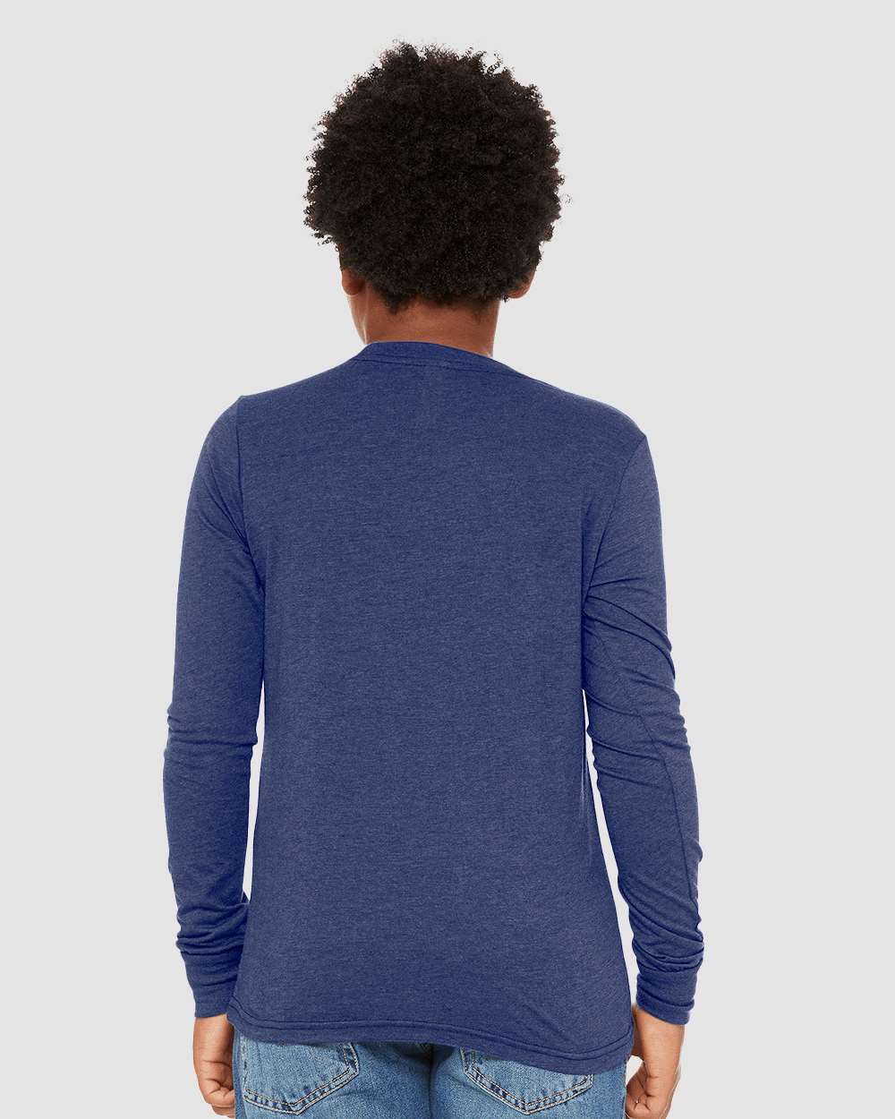BELLA + CANVAS-3513Y-Youth Triblend Long Sleeve Tee - Image 19