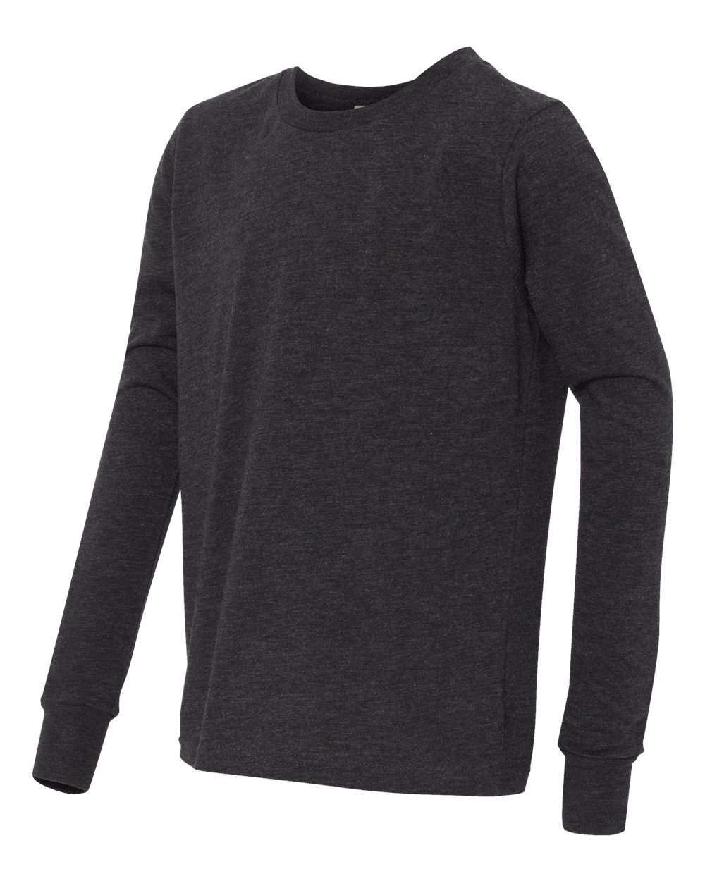 BELLA + CANVAS-3513Y-Youth Triblend Long Sleeve Tee - Image 4