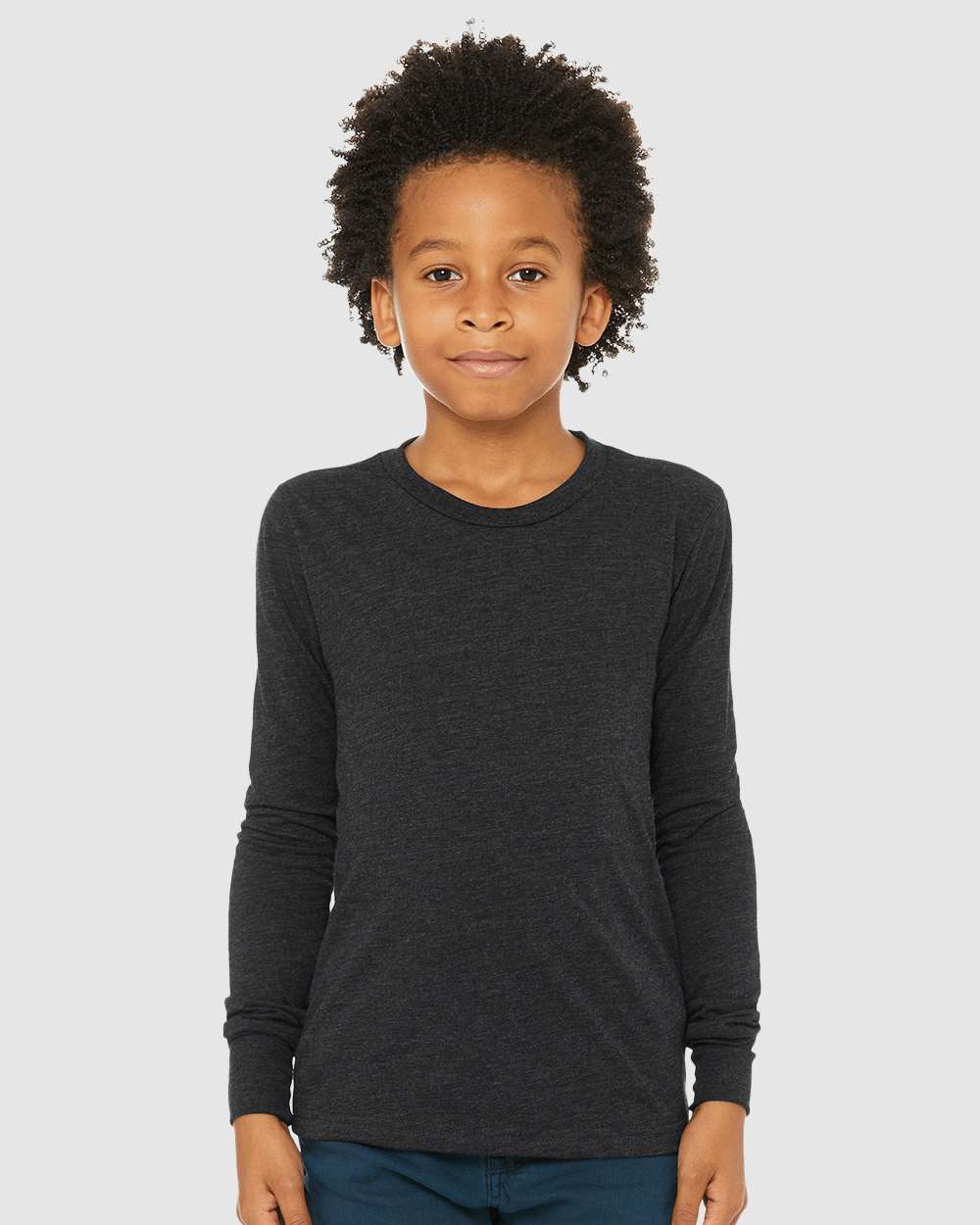 BELLA + CANVAS-3513Y-Youth Triblend Long Sleeve Tee - Image 5