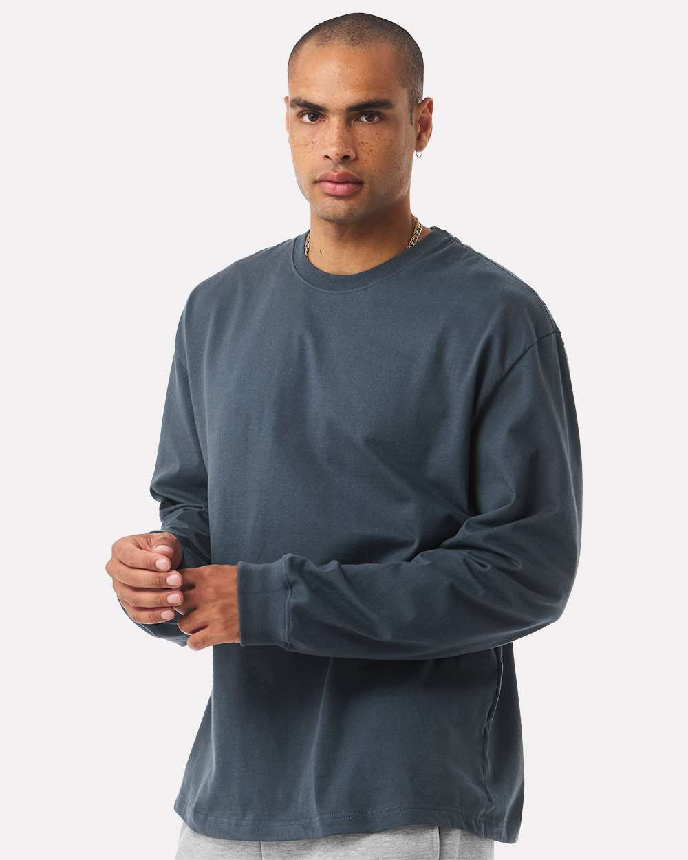 BELLA + CANVAS-4651-7.5 oz Heavyweight Long Sleeve Tee - Image 48