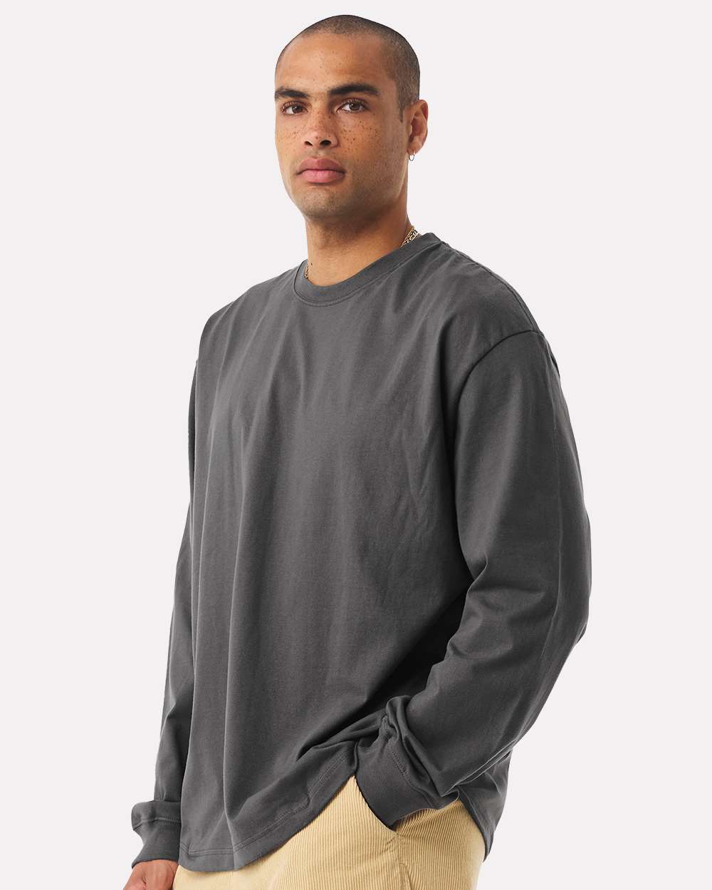 BELLA + CANVAS-4651-7.5 oz Heavyweight Long Sleeve Tee - Image 6