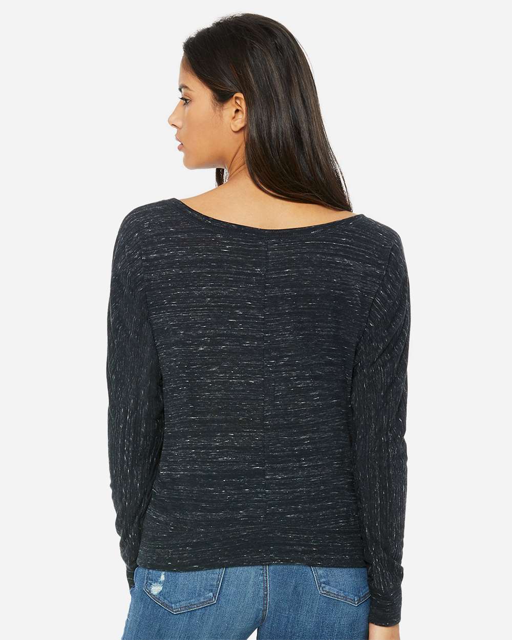 BELLA + CANVAS-8850-Women’s Flowy Off Shoulder Long Sleeve Tee - Image 7