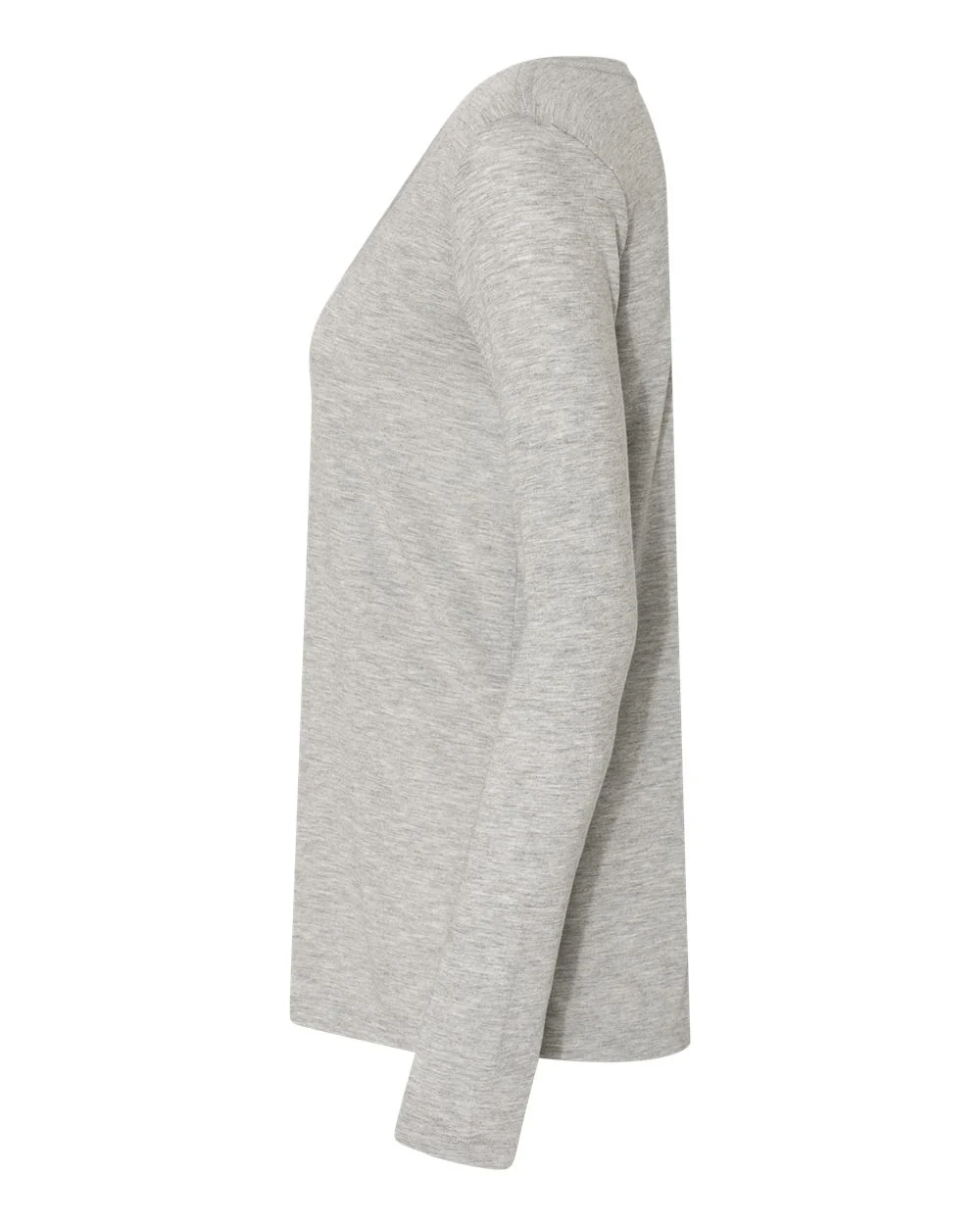 BELLA + CANVAS-8855-Women's Flowy Long Sleeve V-Neck Tee - Image 3