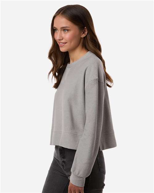 Boxercraft-BW5102-Women's Ribbed Knit Cropped Boxy Crew - Image 16