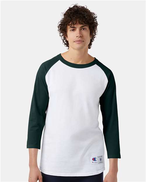 Champion-T137-Raglan Sleeve Baseball T-Shirt - Image 63