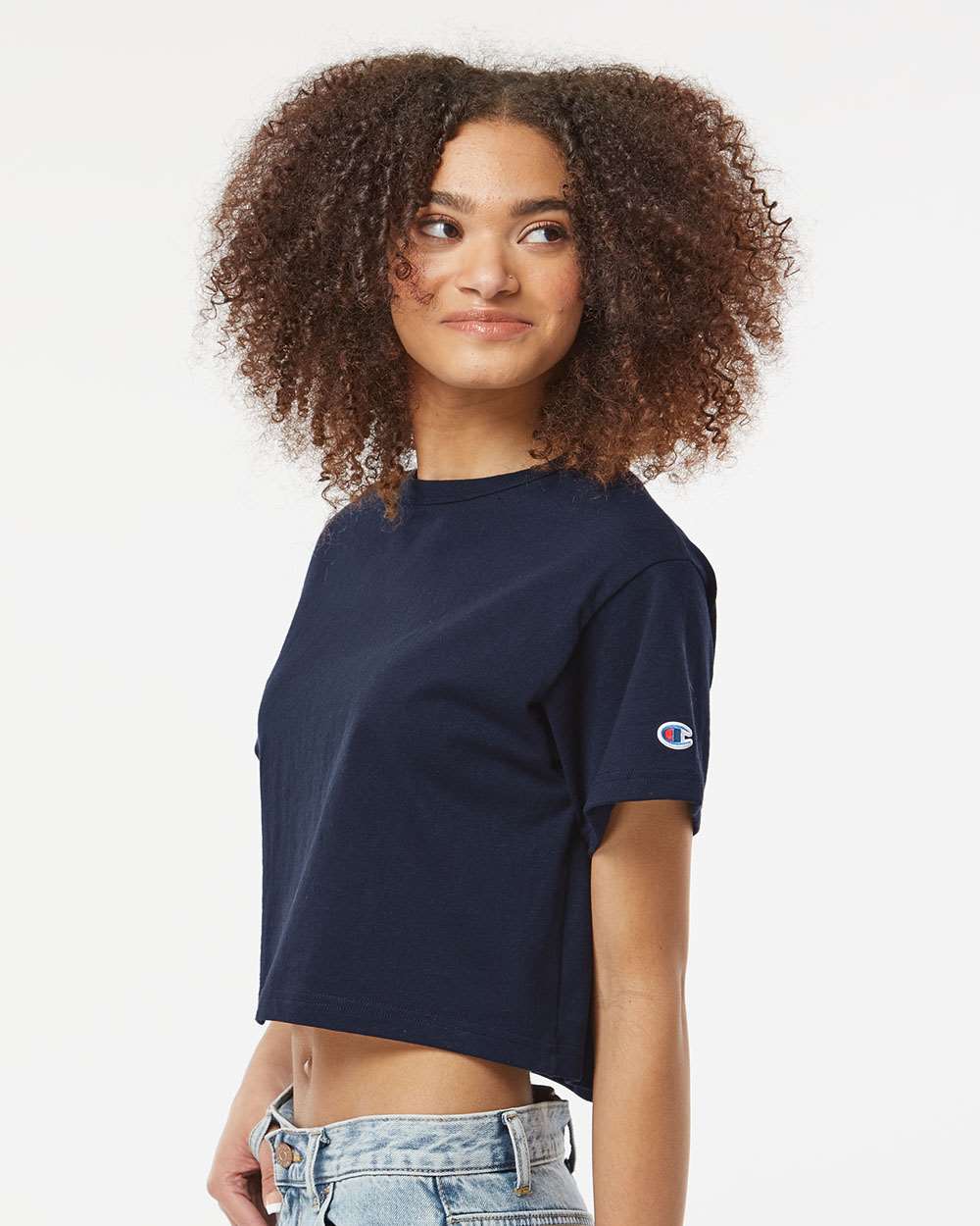 Champion-T453W-Women's Heritage Jersey Crop T-Shirt - Image 12
