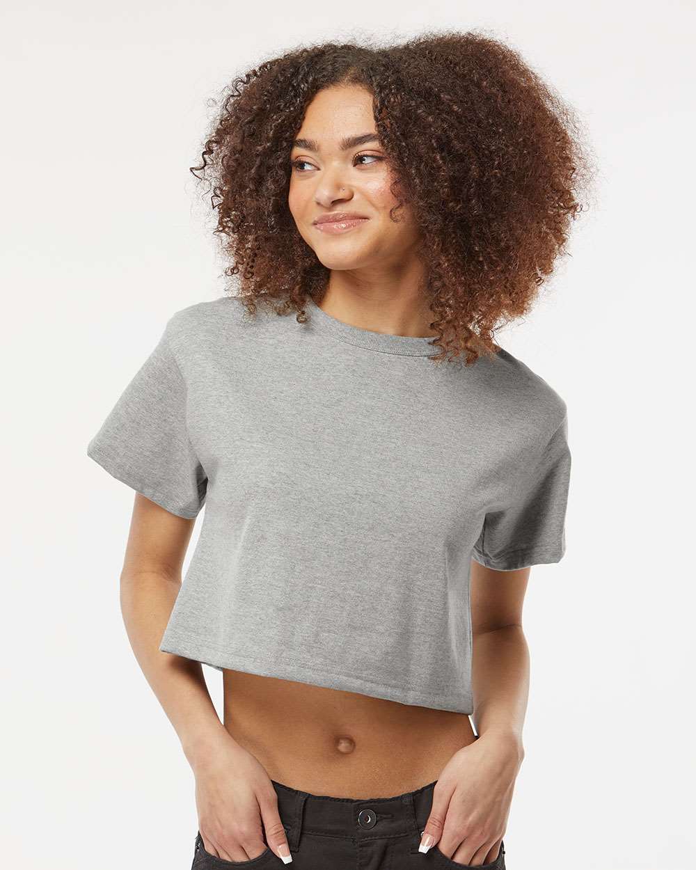 Champion-T453W-Women's Heritage Jersey Crop T-Shirt - Image 17